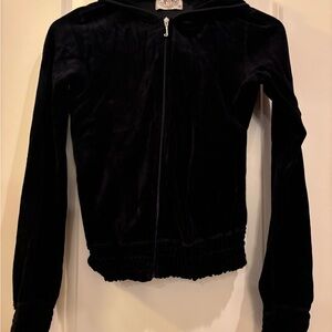 Black Juicy Couture velour tracksuit, size medium